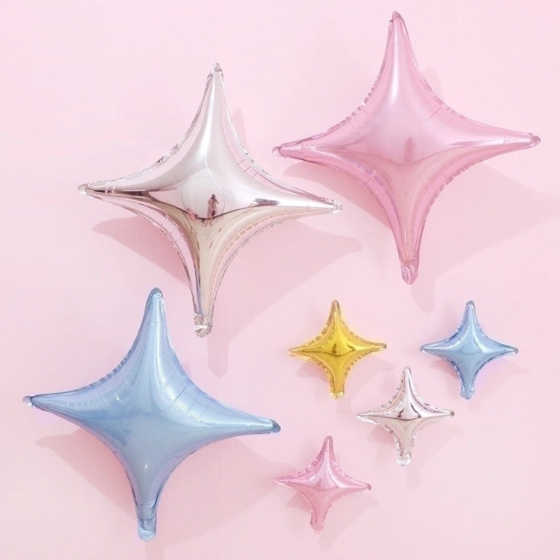 50 Star-Shaped Aluminum Foil Balloons for Birthday Party Decorations | Party Supplies & Balloons