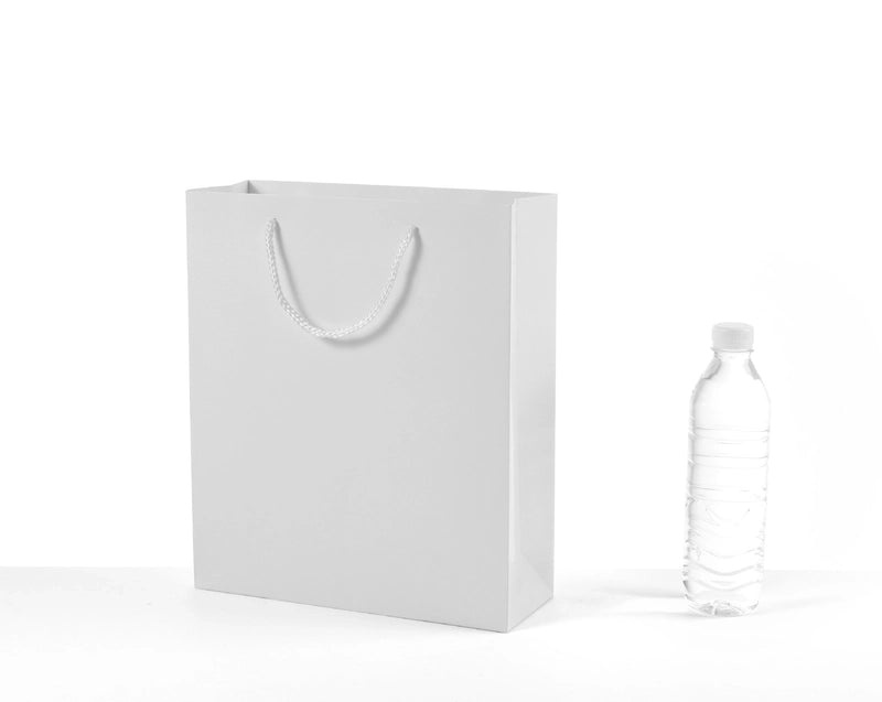 Thickened White Kraft Paper Gift Bag with Handles | Paper Bags & Gift Packaging