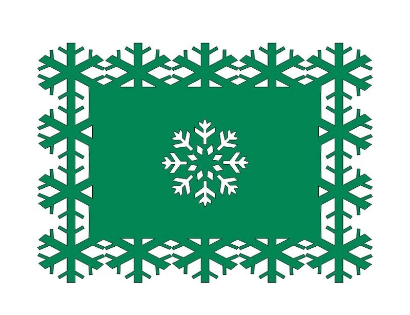 Elegant Snowflake-Themed Nonwoven Tablecloth for Winter Decor|Home & Kitchen Table Linens