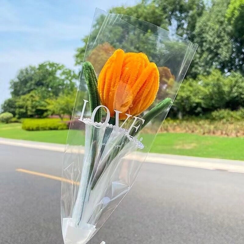 Elegant Minimalist Plush Floral Arrangement for Home Decor|Home & Living Flowers and Plants