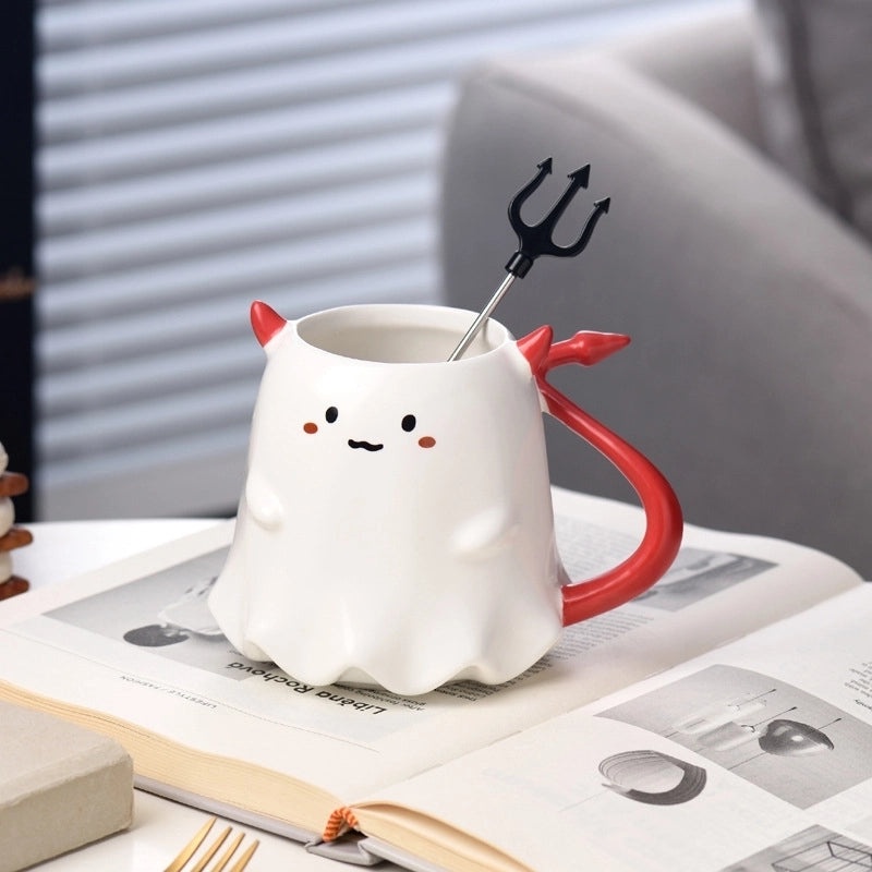 Cartoon Halloween Ceramic Water Bottle for Vacation and Casual Use 1 Piece | Home & Kitchen Accessories