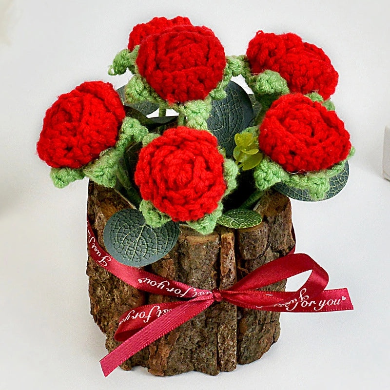 Elegant Minimalist Flower Yarn Ornaments for Home Decor|Home Decor