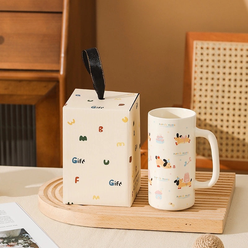 Adorable Cartoon Ceramic Coffee Mug 1 Piece|Home & Kitchen Mugs