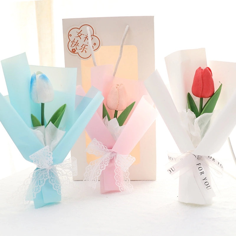 Lovely Tulips Artificial Flowers for Home Decor|Home & Garden Artificial Flowers