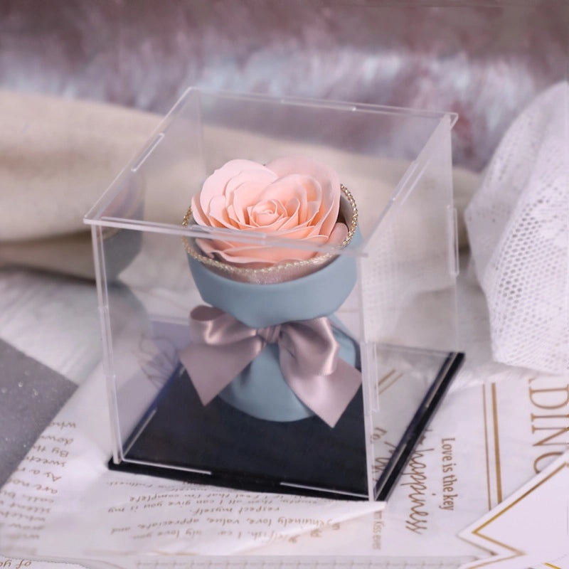 Romantic Rose Soap Flower Bouquet for Valentine’s Day | Artificial Flowers & Soap Gifts