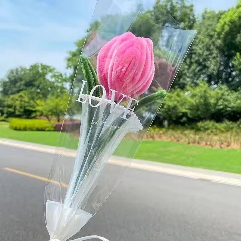 Elegant Minimalist Plush Floral Arrangement for Home Decor|Home & Living Flowers and Plants