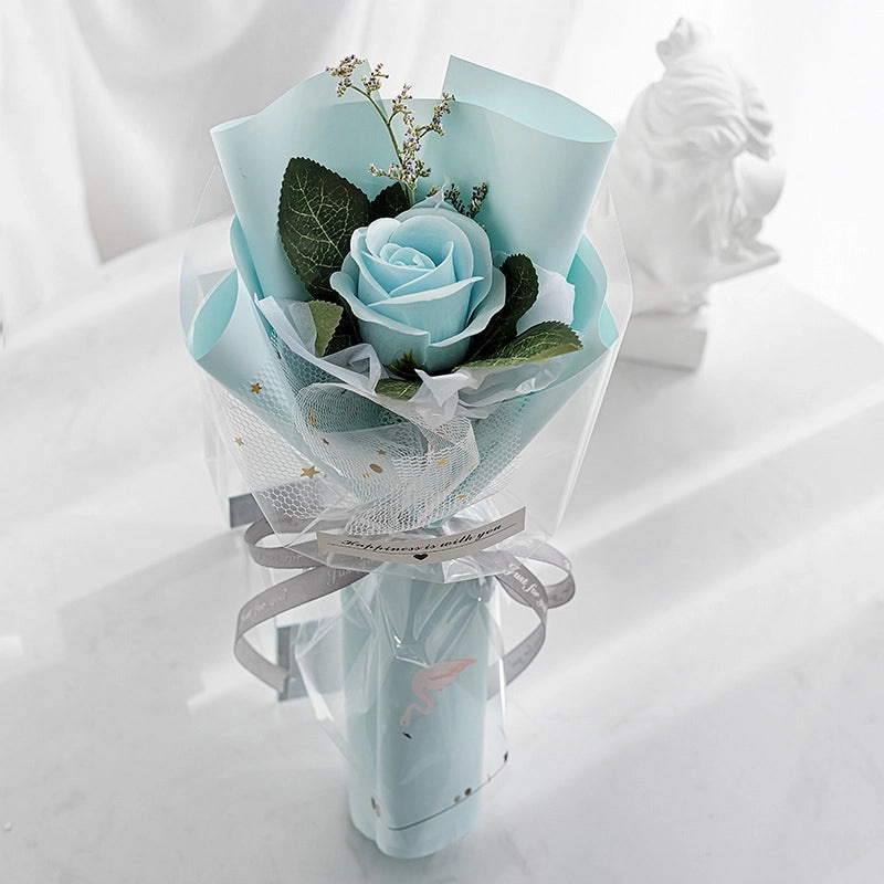 Elegant Valentine’s Day Artificial Flower Soap Gift for Women|Home Decor & Gifts