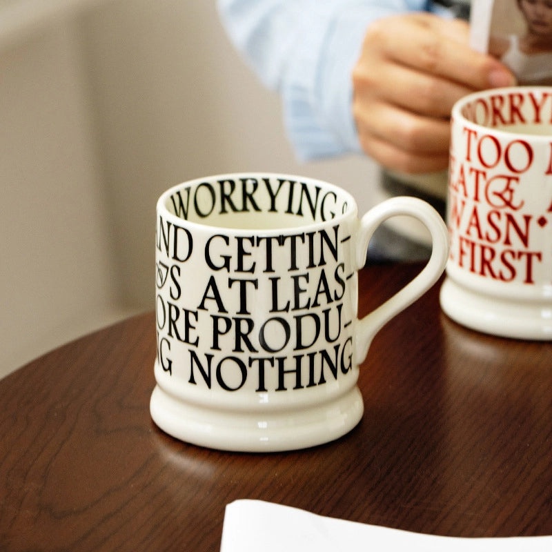 Vintage Ceramic Letter Water Bottle 1 Pc|Home & Kitchen