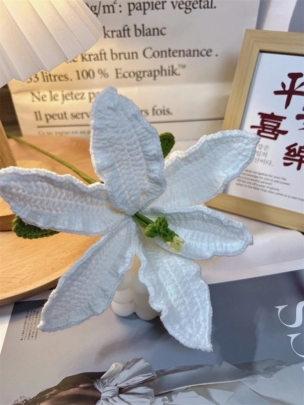 Handmade Pastoral Flower Yarn Artificial Blooms|Home Decor & Artificial Flowers