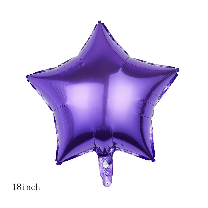 Birthday Star and Heart Shaped Aluminum Foil Balloons for Party Decorations|Party Supplies Balloons