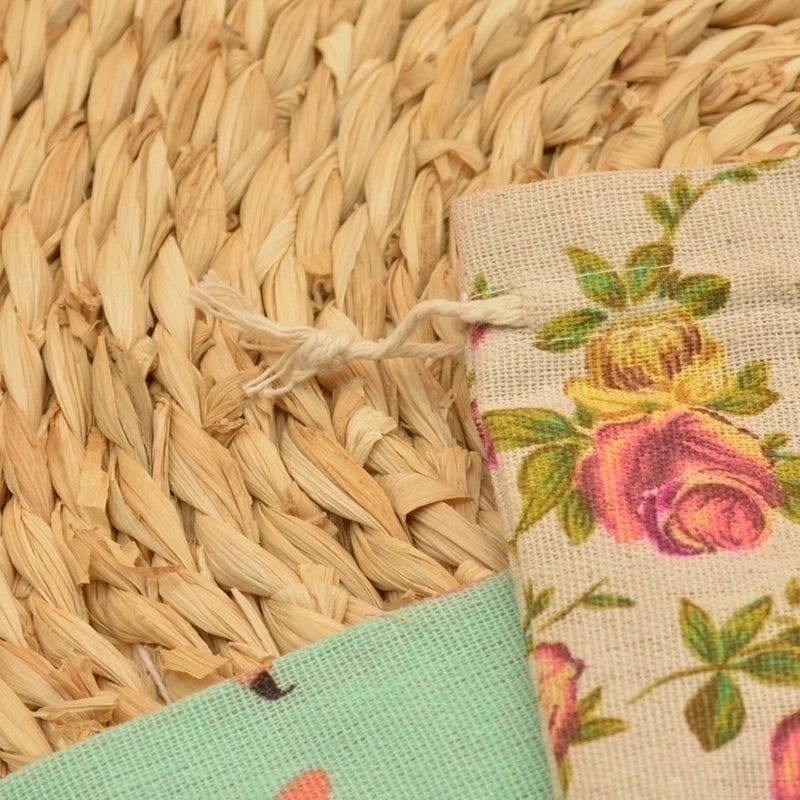 Floral Fabric Tote Bag Stylish Daily Use Gift Bag | Women’s Accessories Bags