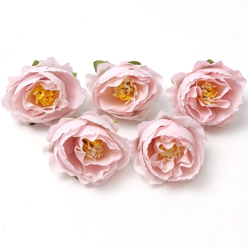Pink Handmade Artificial Flower Hair Accessories for Wedding Photography DIY Decoration|Wedding Accessories