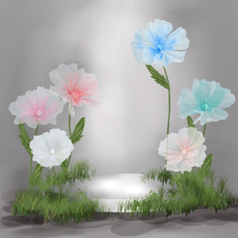 Handmade Gauze Silk Flowers for Wedding Decoration|Wedding Decorations