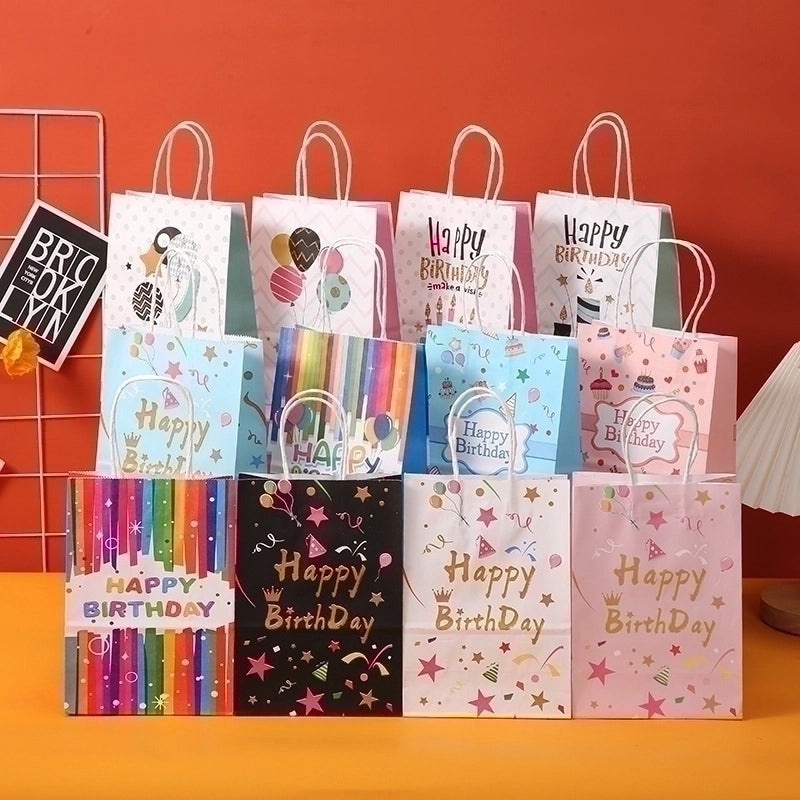 Adorable Cartoon Star Letter Paper Gift Bags for Birthday Presents|Party Supplies