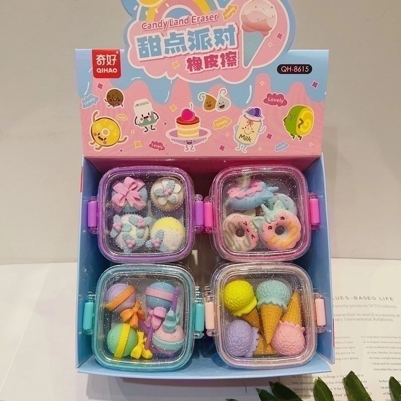 Cartoon-Inspired Detachable Assembled Eraser for Kids|School Supplies & Stationery
