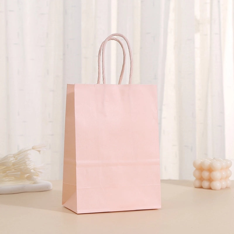 24 Pieces Minimalist Solid Color Paper Gift Bags for Daily Use | Gift Bags & Packaging
