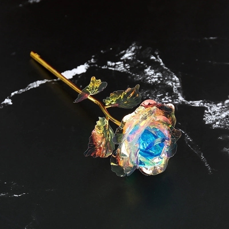 Rose Gold Foil Paper Artificial Plant for Party and Festival Decor | Home & Garden Decorations