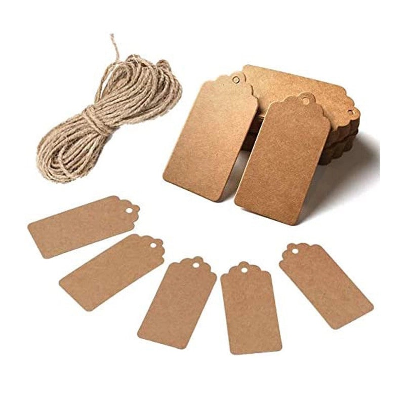 300 Pieces Thank You Tags for Full Moon Wine Party Kraft Paper Love Invitation Labels|Party Supplies & Invitations