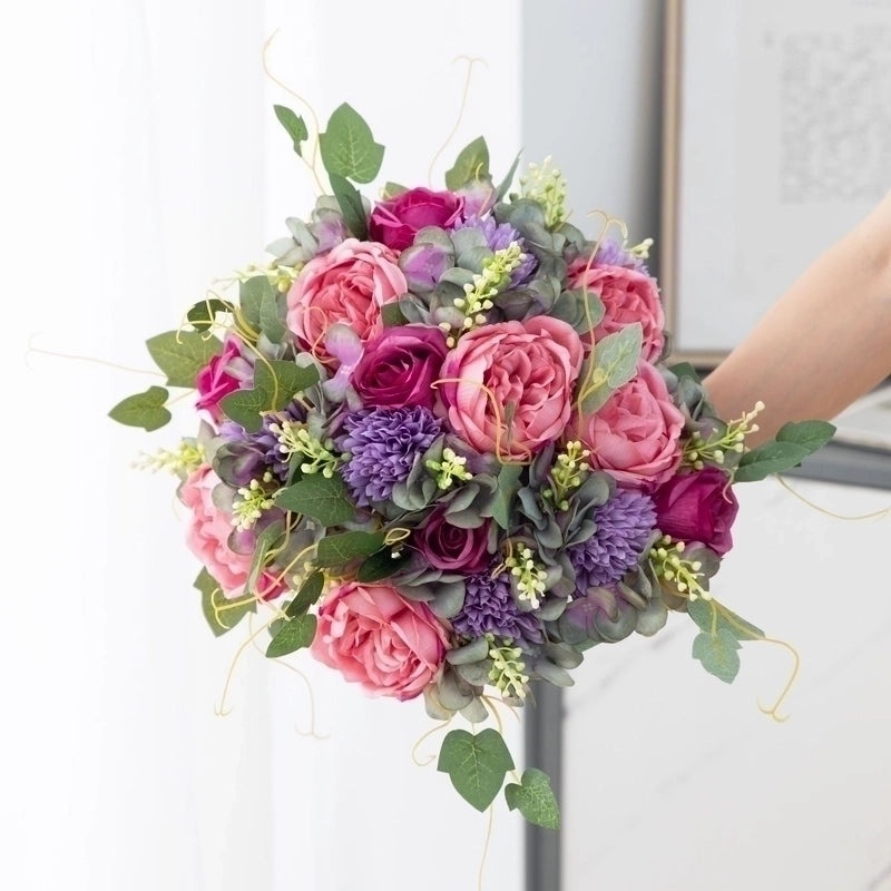 Modern Silk Flower Decoration Faux Floral Arrangement Artificial Plants for Home Office|Artificial Flowers & Plants