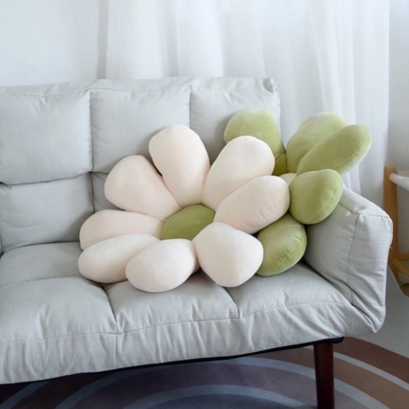 Cozy Pastoral Plush Seat Cushion in Solid Color for Home Decor|Home & Living