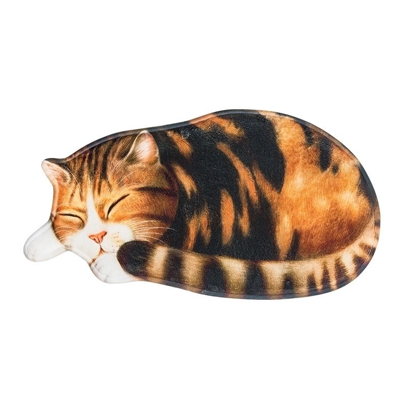Cute Cat Design Polyester Floor Mat for Home Decor|Home & Living - Floor Rugs & Mats