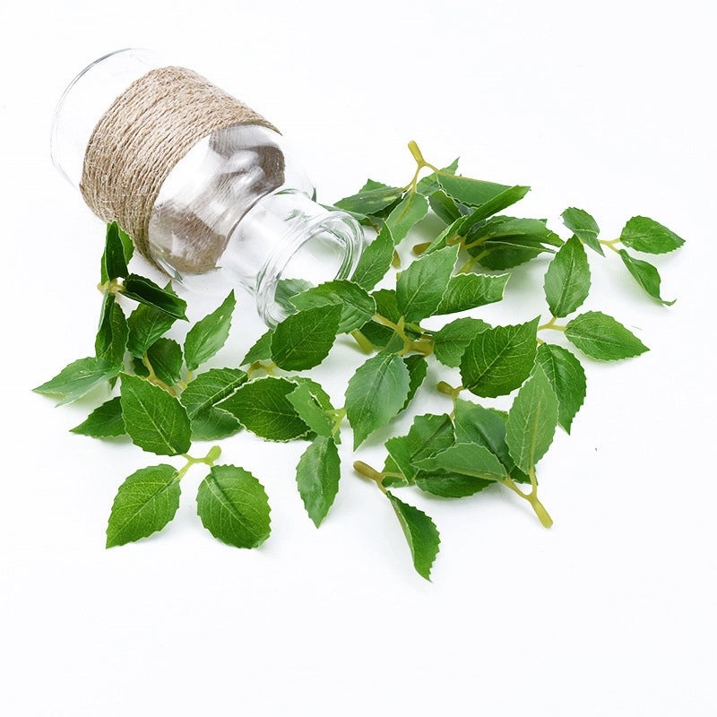 Pastoral Leaf Artificial Plants with PVC Imitation Flowers|Home Decor Artificial Plants