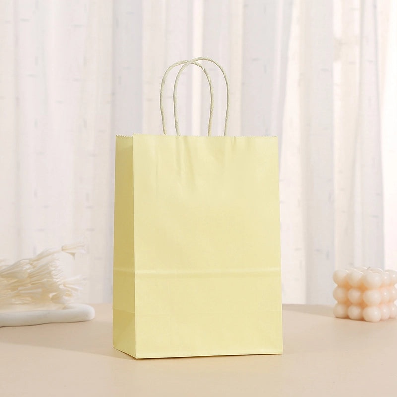 24 Pieces Minimalist Solid Color Paper Gift Bags for Daily Use | Gift Bags & Packaging