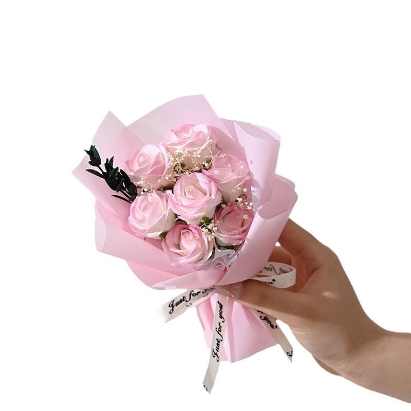 Elegant Valentine’s Day Artificial Flower Soap Gift for Women|Home Decor & Gifts