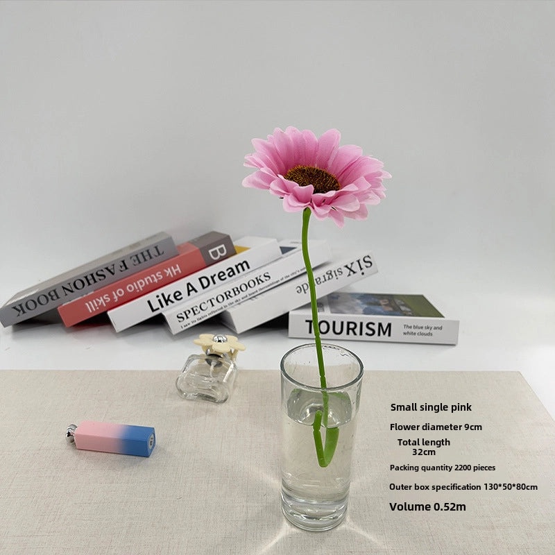 2 Pieces Realistic Artificial Sunflower Home Decor Wedding Floral Arrangement Fake Flower Bouquet|Home Decor & Floral Ornaments