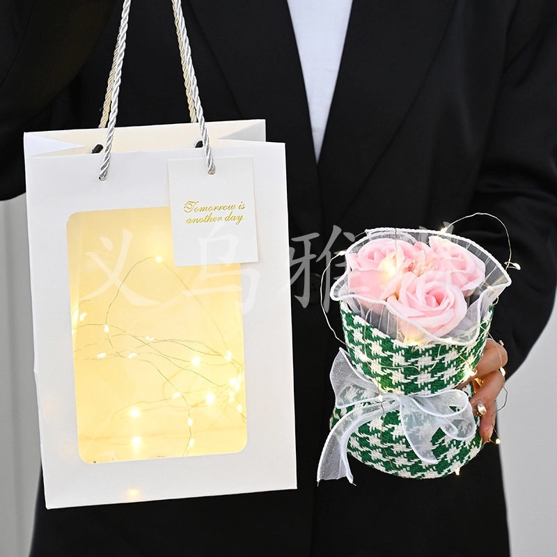 Elegant Valentine’s Day Artificial Flower Soap Gift for Women|Home Decor & Gifts