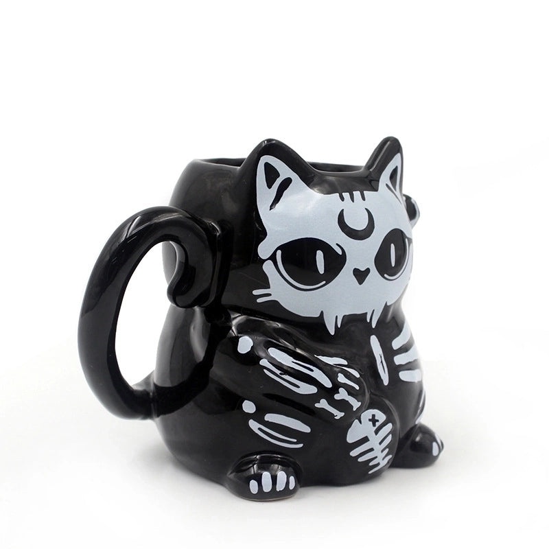 Trendy Cartoon Ceramic Water Bottles for Punk Style | Home & Kitchen Accessories