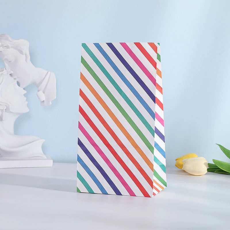 Cute Stripe Butterfly Kraft Paper Gift Bags for Valentine's Day Party | Gift Bags & Packaging