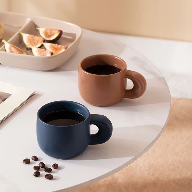 Elegant Solid Color Ceramic Mug for Everyday Use|Home & Kitchen Drinkware