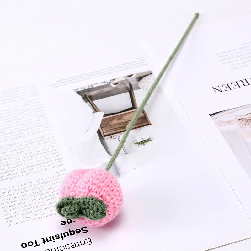 Colorful Fruit-Inspired Yarn Flowers for Decoration|Home Decor & Artificial Flowers