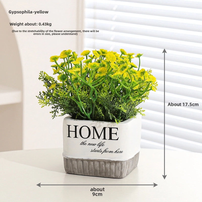 Artificial Hydrangea Bouquet Green Floral Arrangement for Living Room Desktop Decoration|Home Decor Artificial Flowers