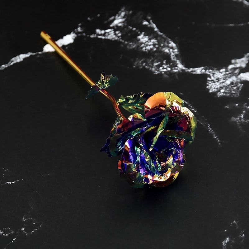 Rose Gold Foil Paper Artificial Plant for Party and Festival Decor | Home & Garden Decorations