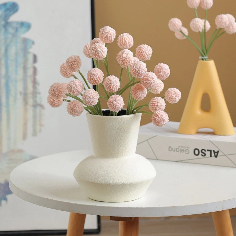 9pcs Gold Artificial Chrysanthemum Ball Bouquet Nordic Style Home Décor Dandelion Simulation|Home Decor Artificial Flowers