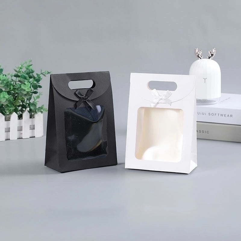 Valentine's Day Solid Color Kraft Paper Wedding Gift Bags|Gift Packaging