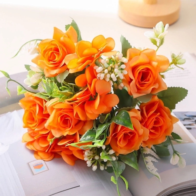 Elegant Lady Flower Plastic Silk Imitation Plants Artificial Flowers for Home Decor|Home Decor & Artificial Plants