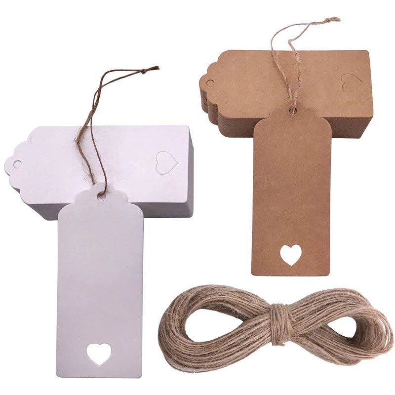 300 Pieces Thank You Tags for Full Moon Wine Party Kraft Paper Love Invitation Labels|Party Supplies & Invitations