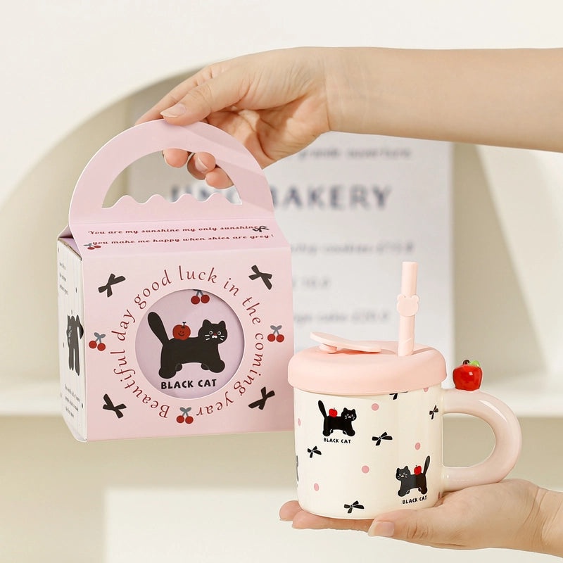 Adorable Cartoon Ceramic Coffee Mug 1 Piece|Home & Kitchen Mugs