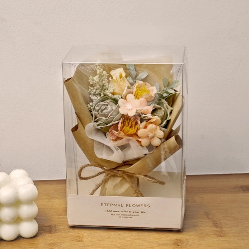 Vibrant Silk Flower Bouquet, Romantic Artificial Floral Arrangement|Home Decor Artificial Flowers