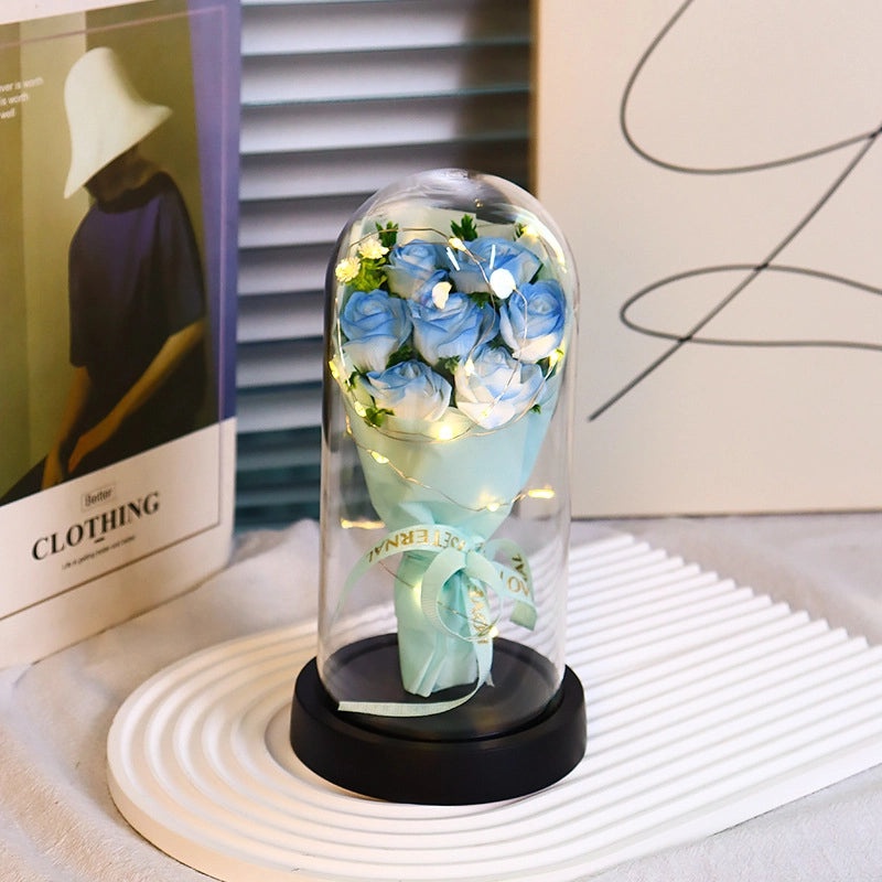 Romantic Flower Soap Gift for Teachers' Day | Artificial Flower Decorations | Casual Elegant Floral Present | Home & Living Decor | Gifts