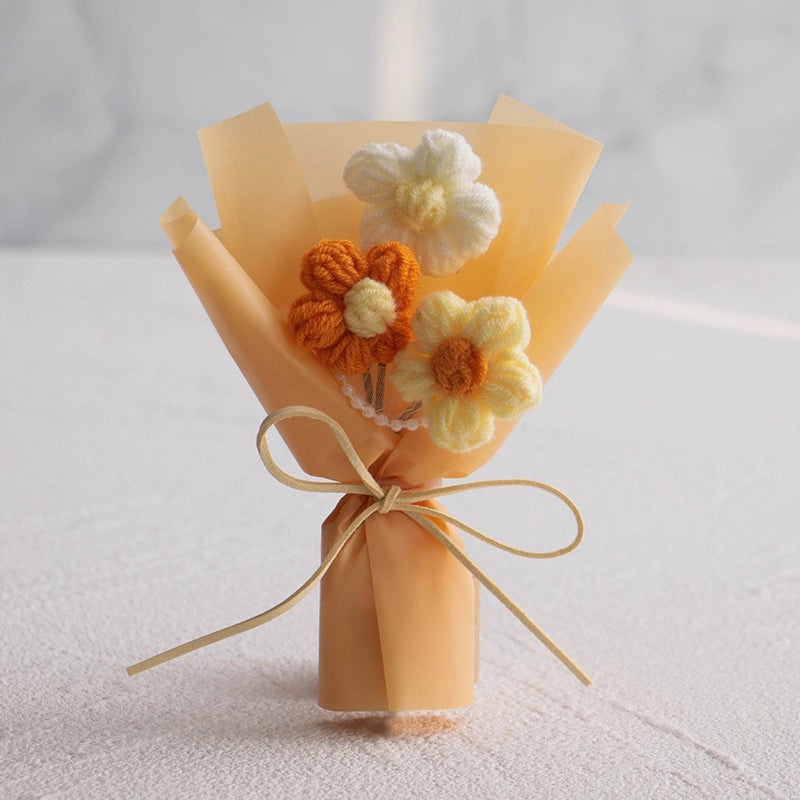 Colorful Yarn Artificial Flowers for Home Decor|Home & Garden > Home Decor > Artificial Flowers & Plants