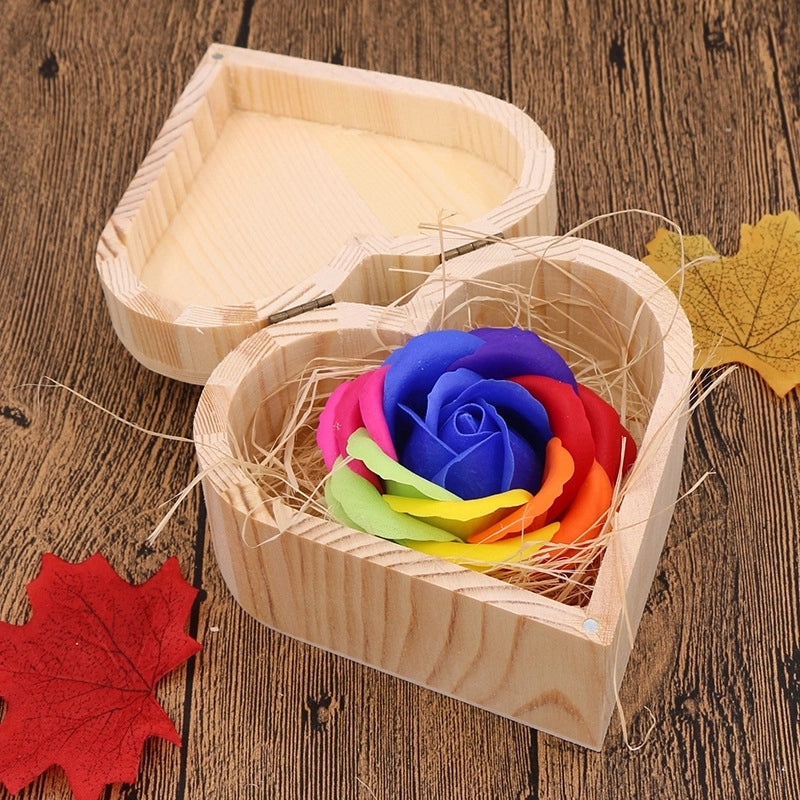 Romantic Heart-Shaped Soap Flower Bouquet for Christmas and Valentine's Day | Artificial Flowers & Home Decor