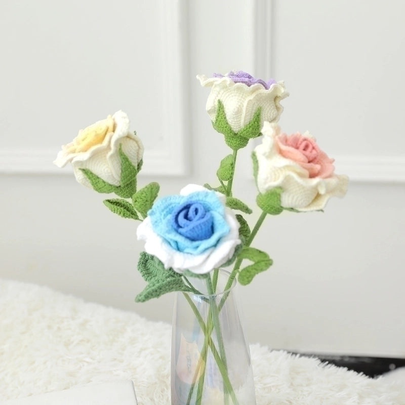 Elegant Lady Flower Yarn Artificial Blooms|Home Decor Artificial Flowers