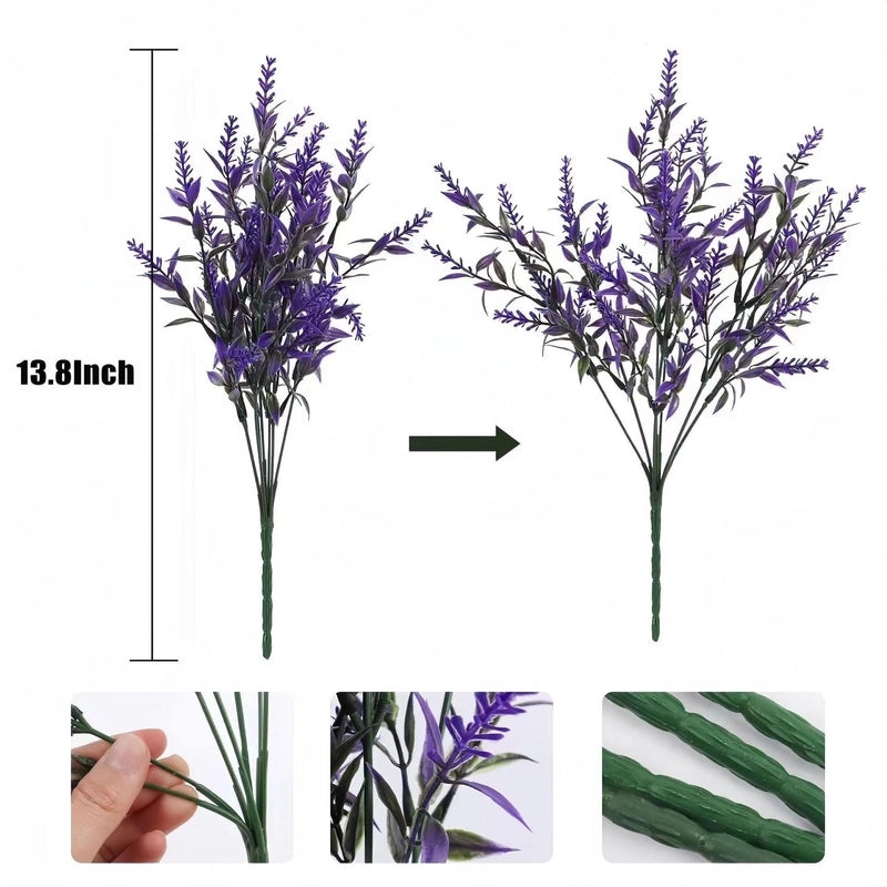 Artificial Lavender Wheat Ear Flowers | Home Decor & Artificial Plants