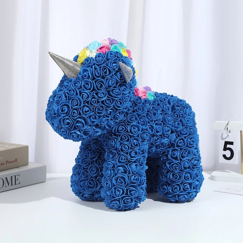 Elegant Lady Animal Preserved Fresh Flower Ornaments for Valentine's Day | Women's Accessories