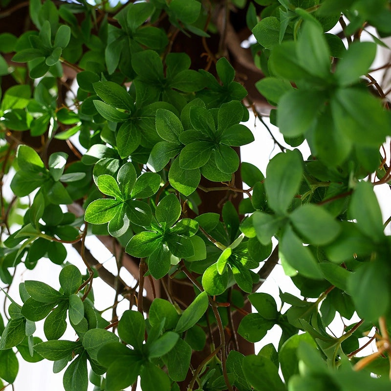 Artificial Green Japanese Bell Plant Fake Leaves Plastic Rattan Flower for Living Room Pipe Covering Decoration|Home Decor Artificial Plants