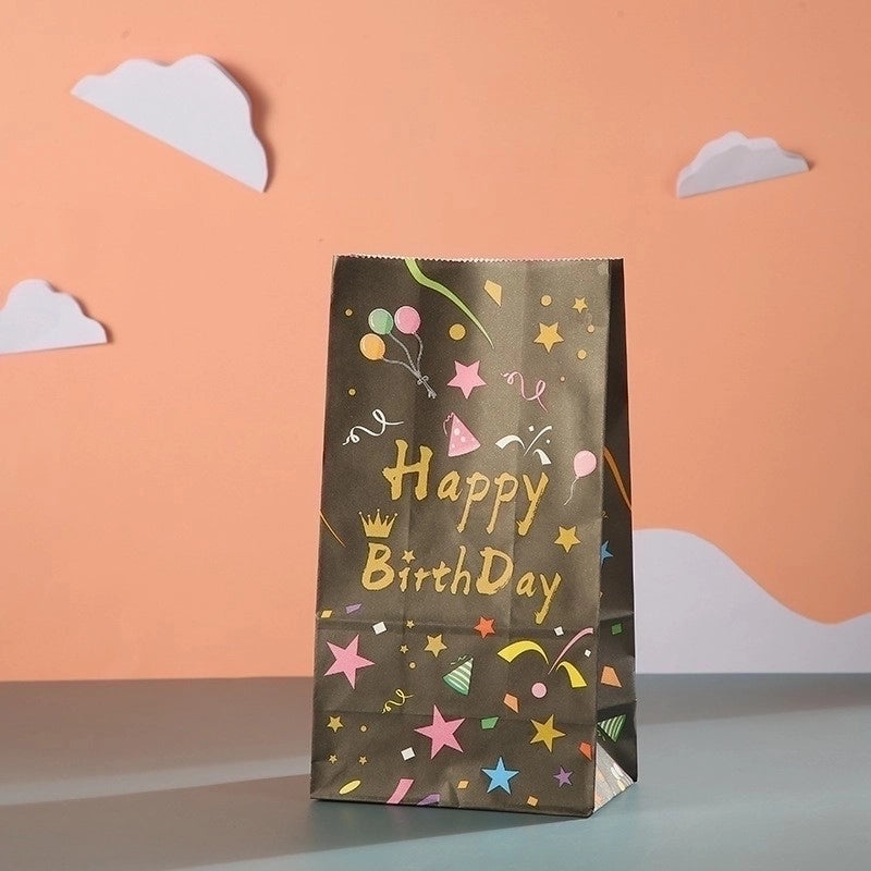 24 Pieces Birthday Party Gift Bags with Cute Letter Design|Party Supplies
